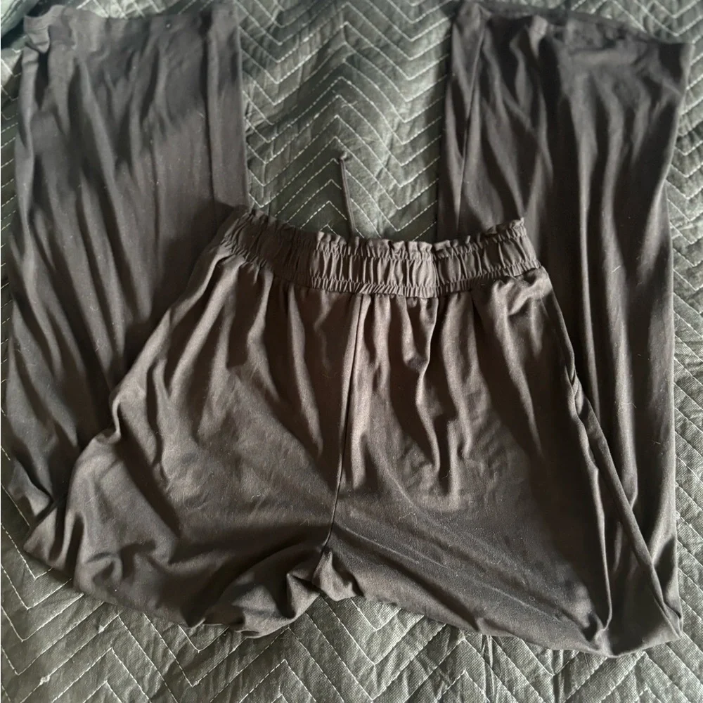Joe Benbasset Black Elastic Waist Pants Medium soft, stretchy, - Picture 4 of 5